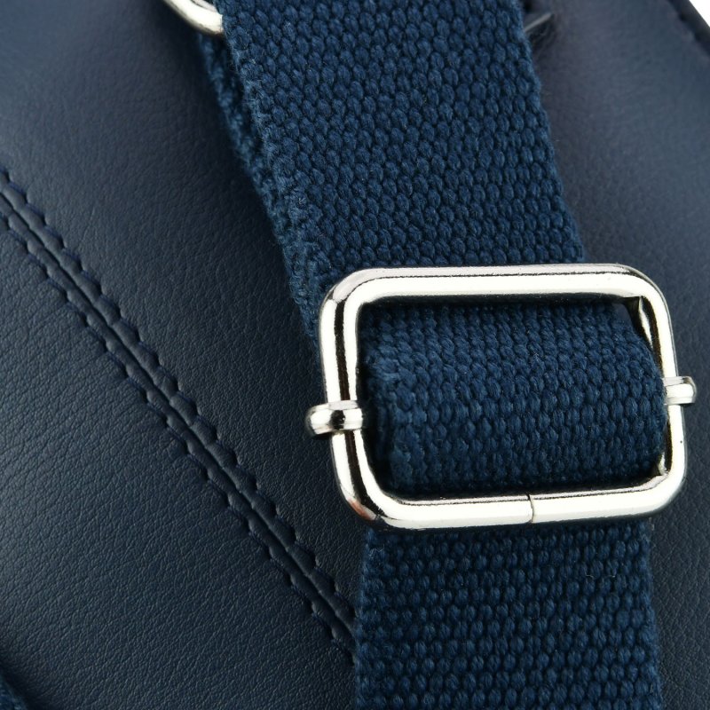 Conte Massimo Sacoche Homme en Cuir Véritable avec Bandoulière Réglable, Petite — détail logo