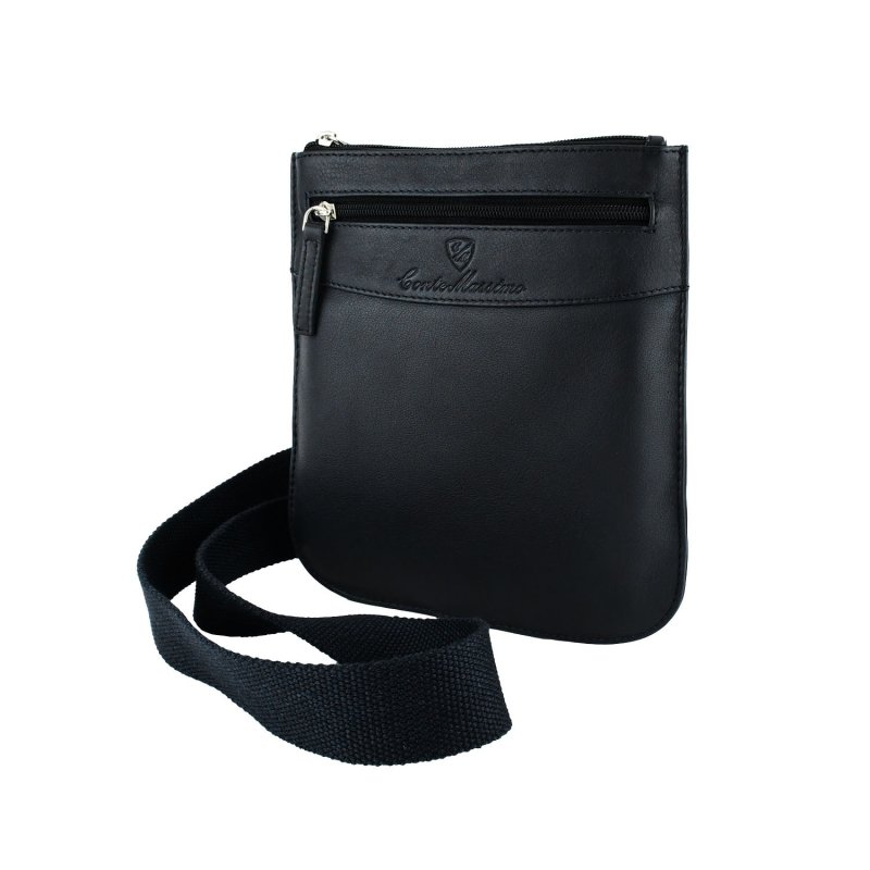 Conte Massimo Bolso Bandolera para Hombre de Piel Auténtica con Correa Ajustable, Pequeño — vista 10