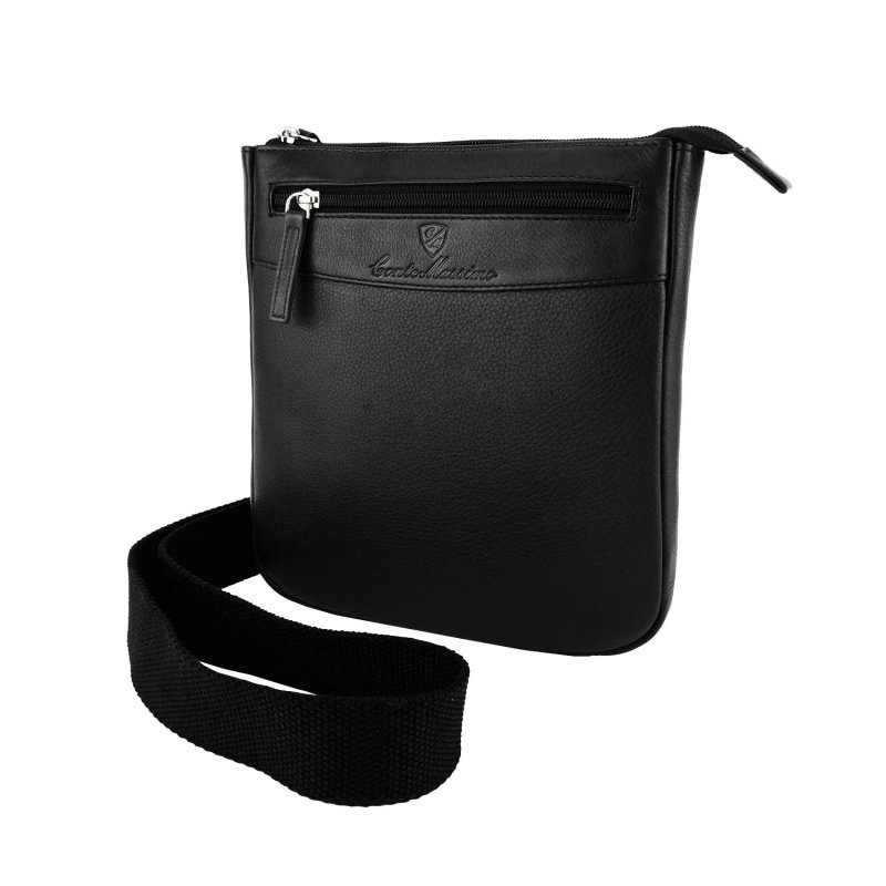 Conte Massimo Men's Crossbody Bag In Genuine Leather With Adjustable Strap, Medium 417
