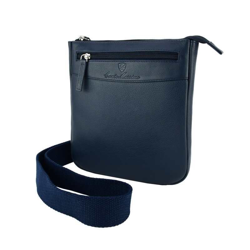 Conte Massimo Sacoche Homme en Cuir Véritable avec Bandoulière Réglable, Moyenne 417 — vue 9