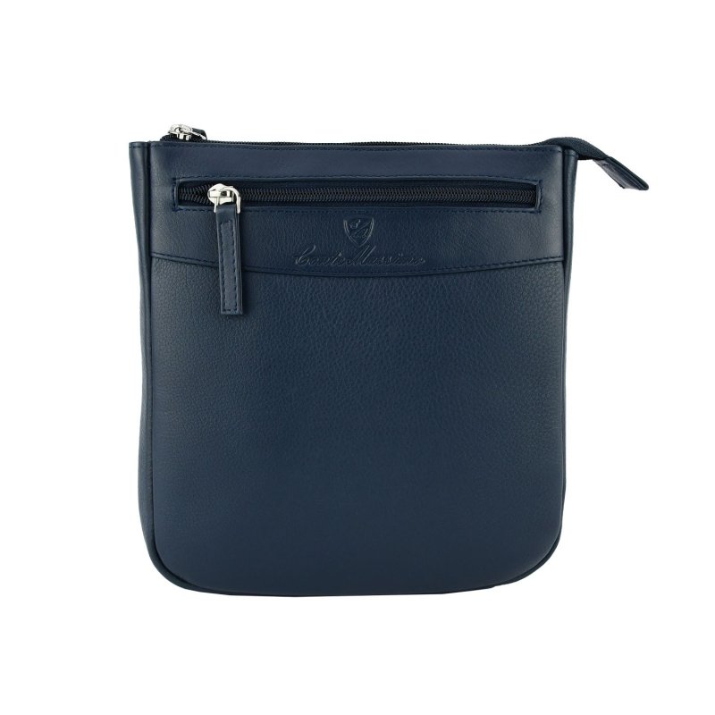 Conte Massimo Men's Crossbody Bag In Genuine Leather With Adjustable Strap, Medium 417 — view 12