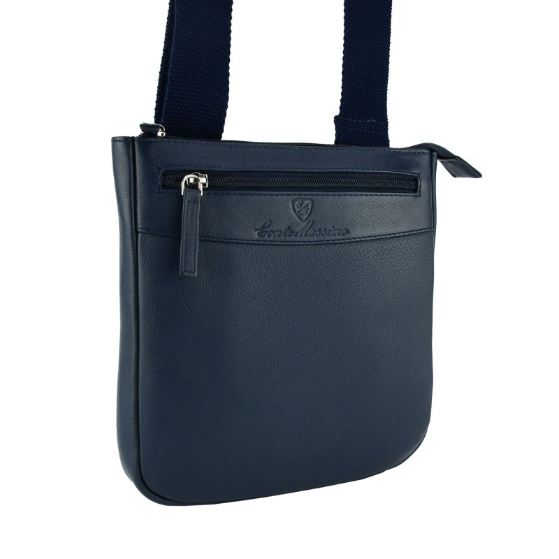 Conte Massimo Sacoche Homme en Cuir Véritable avec Bandoulière Réglable, Moyenne 417 — vue 13