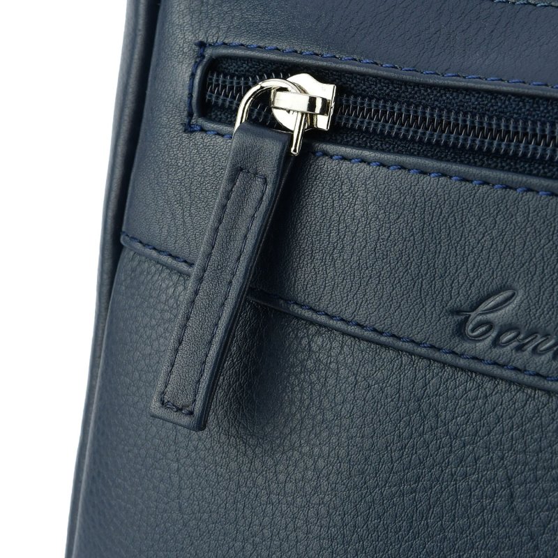 Conte Massimo Men's Crossbody Bag In Genuine Leather With Adjustable Strap, Medium 417 — view 15