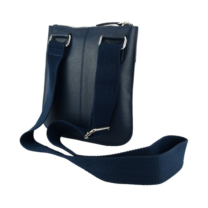 Biagiotti Sacoche Homme avec Bandoulière, en Cuir Véritable, Petite 401 — intérieur