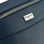 Biagiotti Men's Crossbody Bag With Strap, In Genuine Leather, Small 401 — logo detail