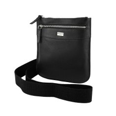 Biagiotti Men's Crossbody Bag With Strap, In Genuine Leather, Small 401 2