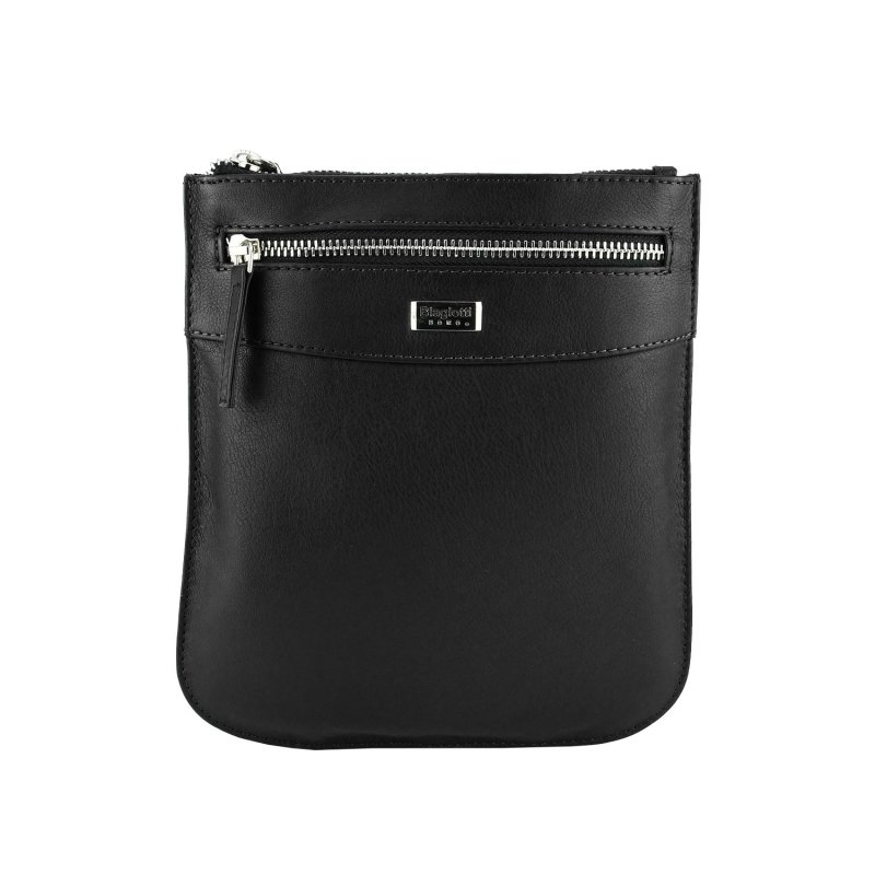 Biagiotti Men's Crossbody Bag With Strap, In Genuine Leather, Small 401 — view 11