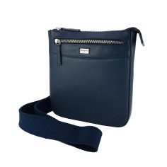 Biagiotti Sacoche Homme avec Bandoulière Réglable, en Cuir Véritable, Moyenne 417