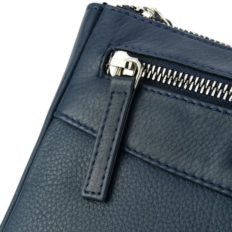 Biagiotti Bolso Bandolera para Hombre con Correa Ajustable, de Piel Auténtica, Mediano 417 — vista 7