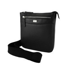 Biagiotti Sacoche Homme avec Bandoulière Réglable, en Cuir Véritable, Moyenne 417 2