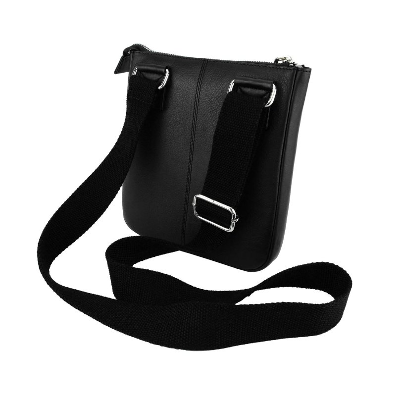 Biagiotti Men's Crossbody Bag with Adjustable Shoulder Strap, Genuine Leather Medium 417 — view 11