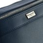 Biagiotti Sacoche Homme avec Bandoulière Réglable, en Cuir Véritable Grande 410 — détail logo