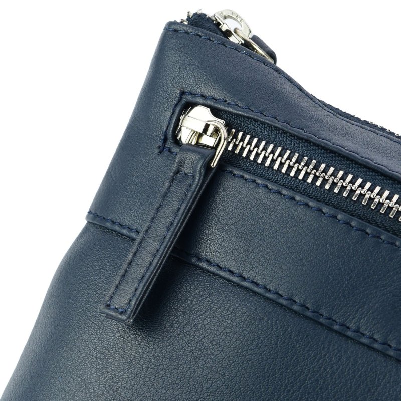 Biagiotti Bolso Bandolera para Hombre con Correa Ajustable, de Piel Auténtica Grande 410 — vista 7