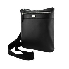 Biagiotti Bolso Bandolera para Hombre con Correa Ajustable, de Piel Auténtica Grande 410 2