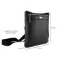 Biagiotti Bolso Bandolera para Hombre con Correa Ajustable, de Piel Auténtica Grande 410 — vista 10