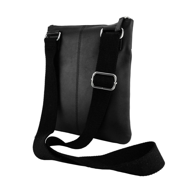 Biagiotti Men's Crossbody Bag with Adjustable Shoulder Strap, Genuine Leather Large 410 — view 11