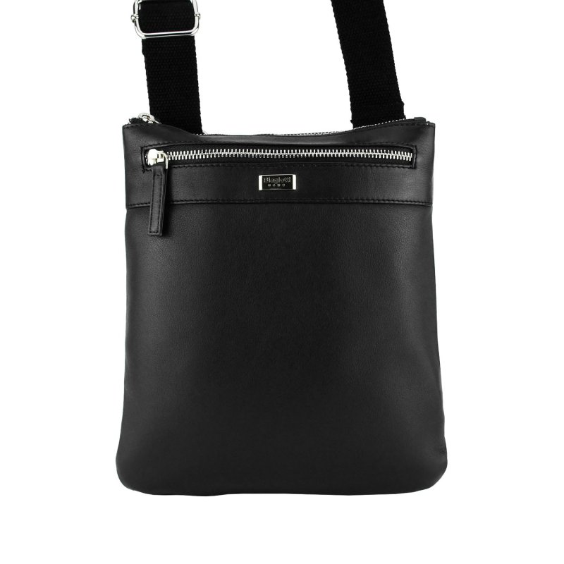 Biagiotti Sacoche Homme avec Bandoulière Réglable, en Cuir Véritable Grande 410 — vue 12