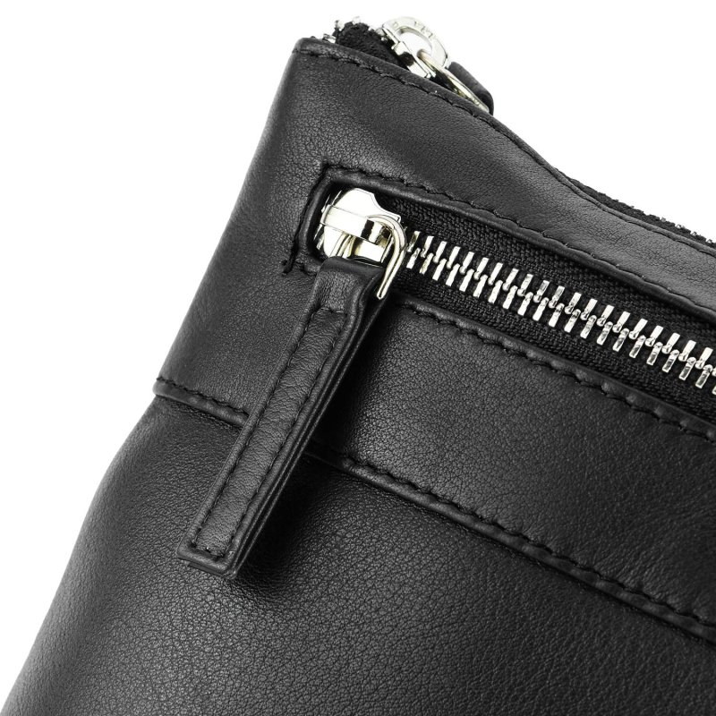 Biagiotti Bolso Bandolera para Hombre con Correa Ajustable, de Piel Auténtica Grande 410 — vista 15