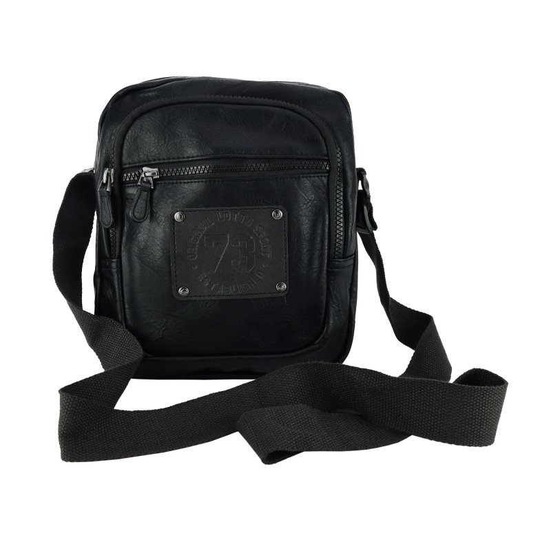 Lotto Bolso Bandolera para Hombre con Correa Ajustable, Mediano de Piel Sintética, Multibolsillo