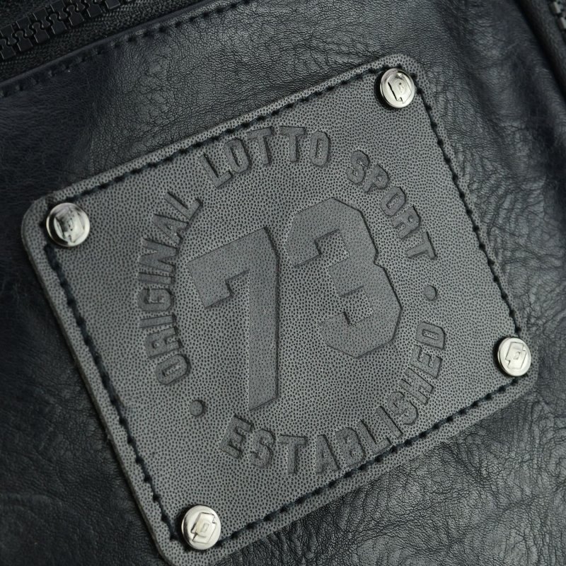 Lotto Bolso Bandolera para Hombre con Correa Ajustable, Mediano de Piel Sintética, Multibolsillo — interior