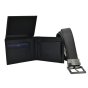 SERGIO TACCHINI Men's Gift Set, Reversible Belt and Leather Wallet — back view