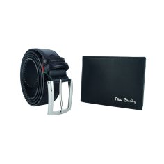 Pierre Cardin Men's Gift Set, RFID-Protected Wallet and Genuine Leather Belt 2