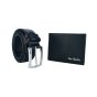 Pierre Cardin Coffret Cadeau Homme, Portefeuille Avec Protection RFID et Ceinture En Cuir Véritable — vue de face