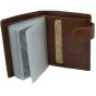 HUNT Porte-cartes en cuir véritable, avec protection RFID, 16 emplacements, avec boîte cadeau — intérieur