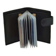 HUNT Porte-cartes en cuir véritable, avec protection RFID, 16 emplacements, avec boîte cadeau 2