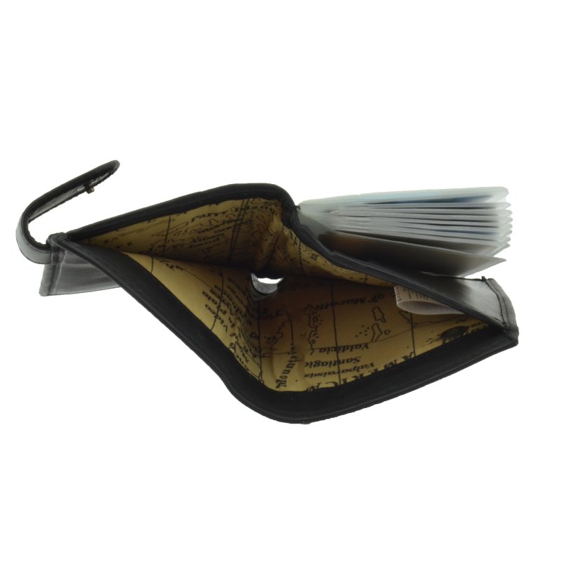 HUNT Porte-cartes en cuir véritable, avec protection RFID, 16 emplacements, avec boîte cadeau — vue 10