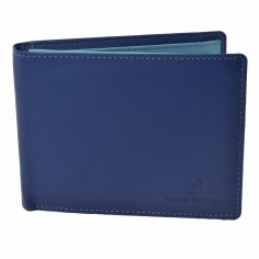 SERGIO TACCHINI Herrenbrieftasche aus echtem Leder, Klassisch und Slim, Mehrfarbiges Innenfutter