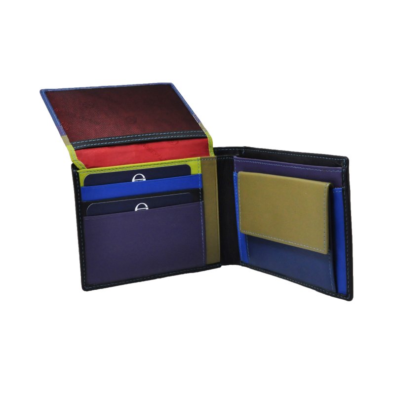 SERGIO TACCHINI, Cartera de Hombre en Piel Auténtica, Clásica y Slim, Interior Multicolor — vista 17