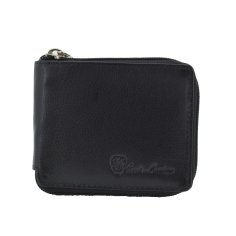 CONTE MASSIMO Men's Wallet With Zipper, Genuine Leather, With Gift Box 2