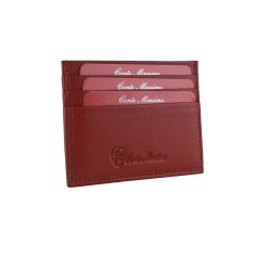 Conte Massimo Card Holder In Genuine Leather, Men and Women, With Pocket