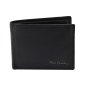 Pierre Cardin Herrenbrieftasche schwarz aus Leder mit Münzfach