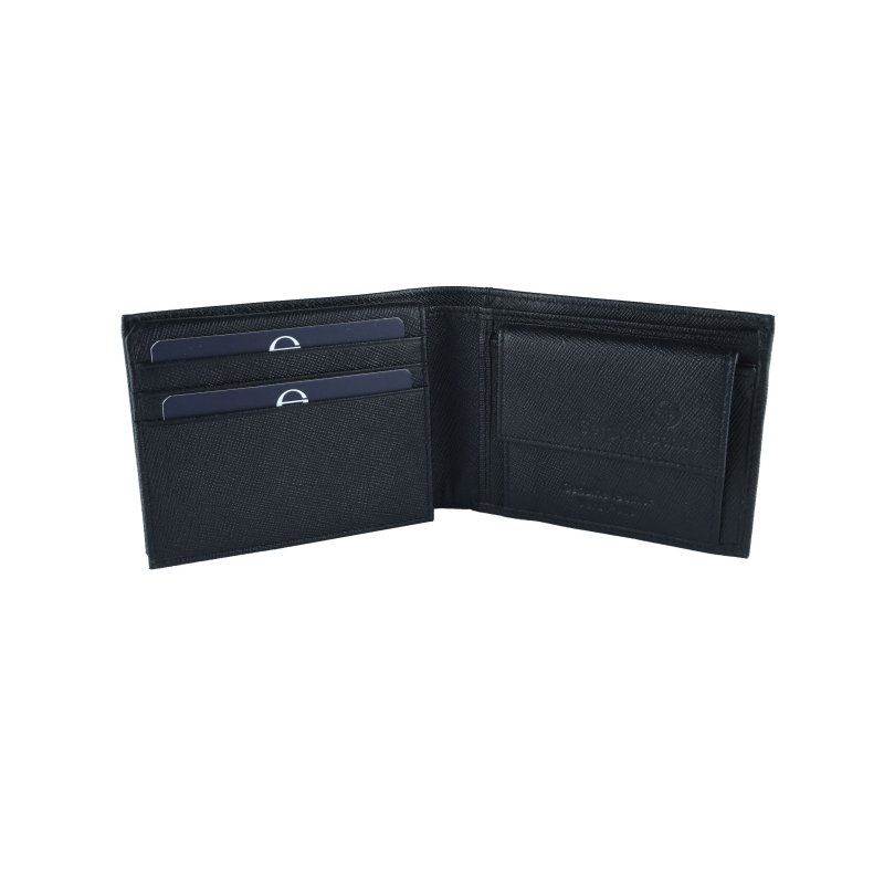 SERGIO TACCHINI Herrenbrieftasche aus echtem Saffiano-Leder, schlank mit Kartenfach — Ansicht 10