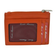 Conte Massimo Porte-cartes de Crédit en Cuir Véritable, Homme et Femme, avec Poche RFID